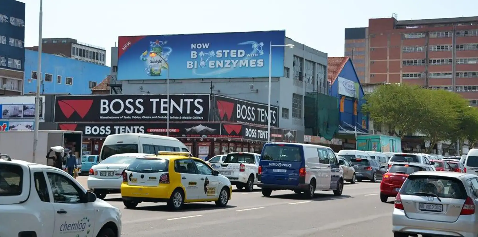 Outdoor billboard advertising campaign optimised for winter visibility in South Africa
