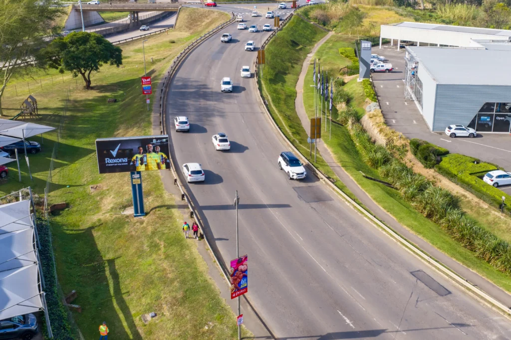 High-traffic billboard location used to increase brand visibility